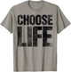 Retro Vintage 80s Halloween Costume Choose Life Distressed T-Shirt - T-Shirt | Sand