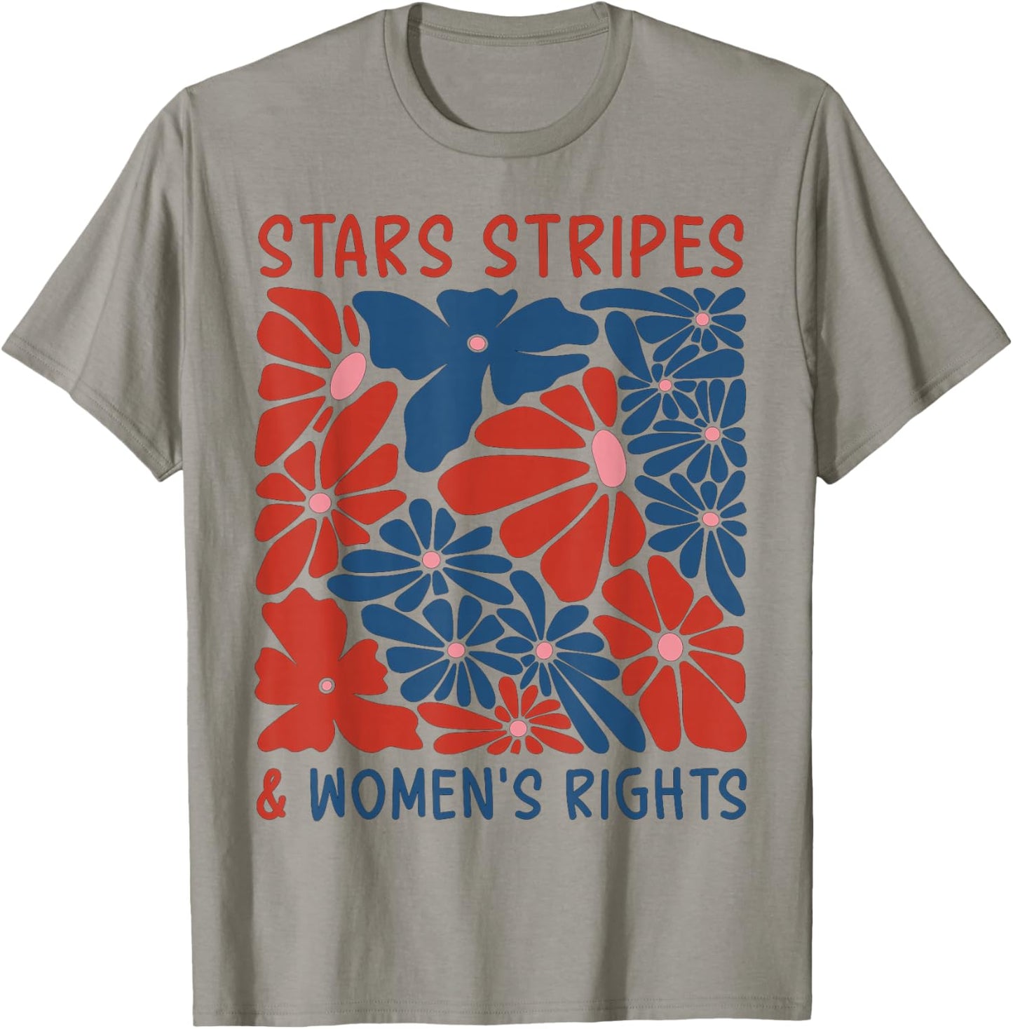 Stars Stripes and Women's Rights 4th of July Equal Rights T-Shirt - T-Shirt | Sand