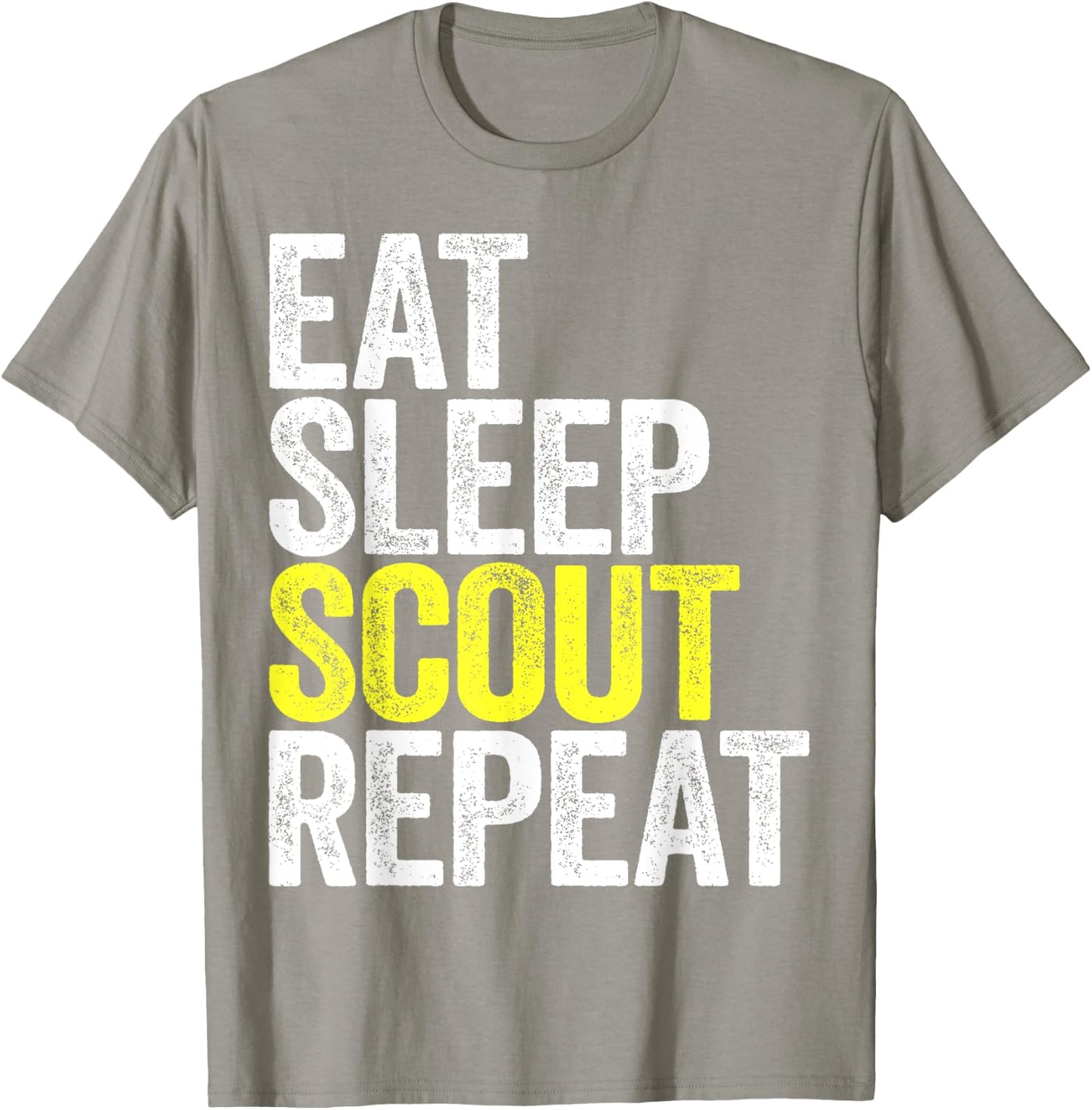Eat Sleep Scout Repeat Scouting Gift Shirt T-Shirt - T-Shirt | Sand