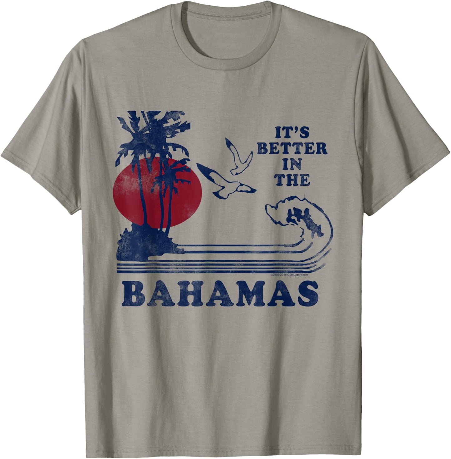 It's Better in The Bahamas Vintage 80s 70s Retro Souvenir T-Shirt - T-Shirt | Sand