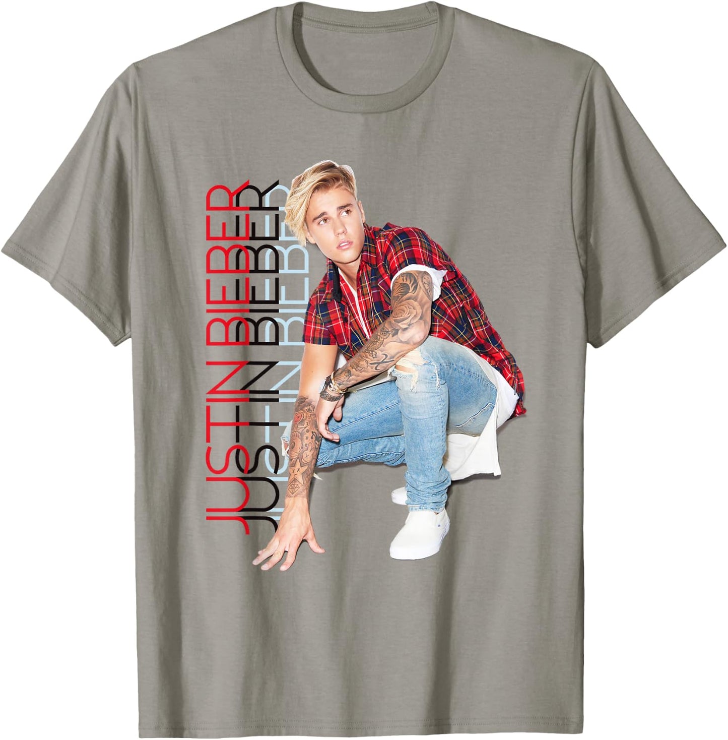 Justin Bieber Official Standing Tall T-Shirt - T-Shirt | Sand