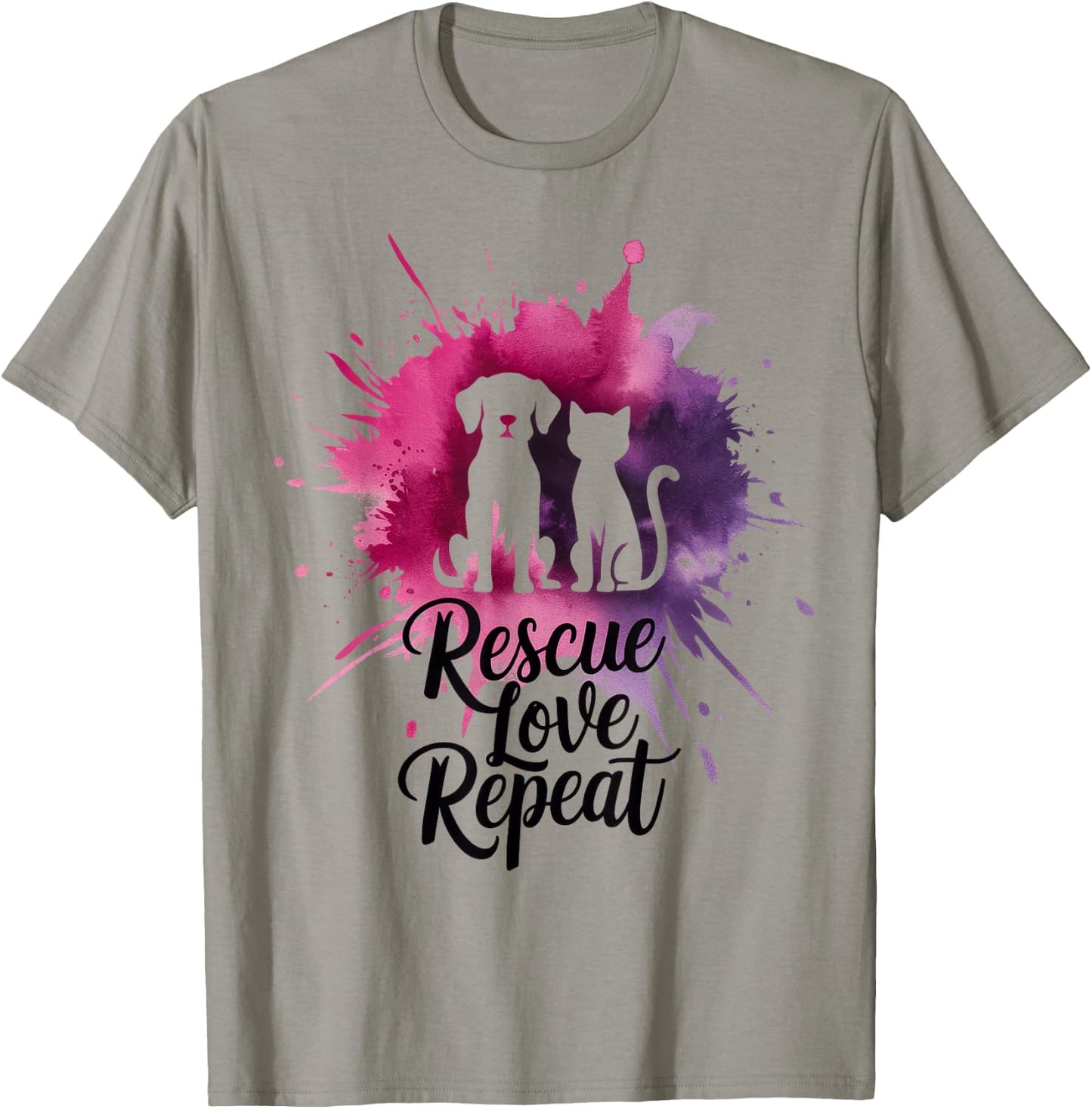Rescue Love Repeat T-Shirt - T-Shirt | Sand