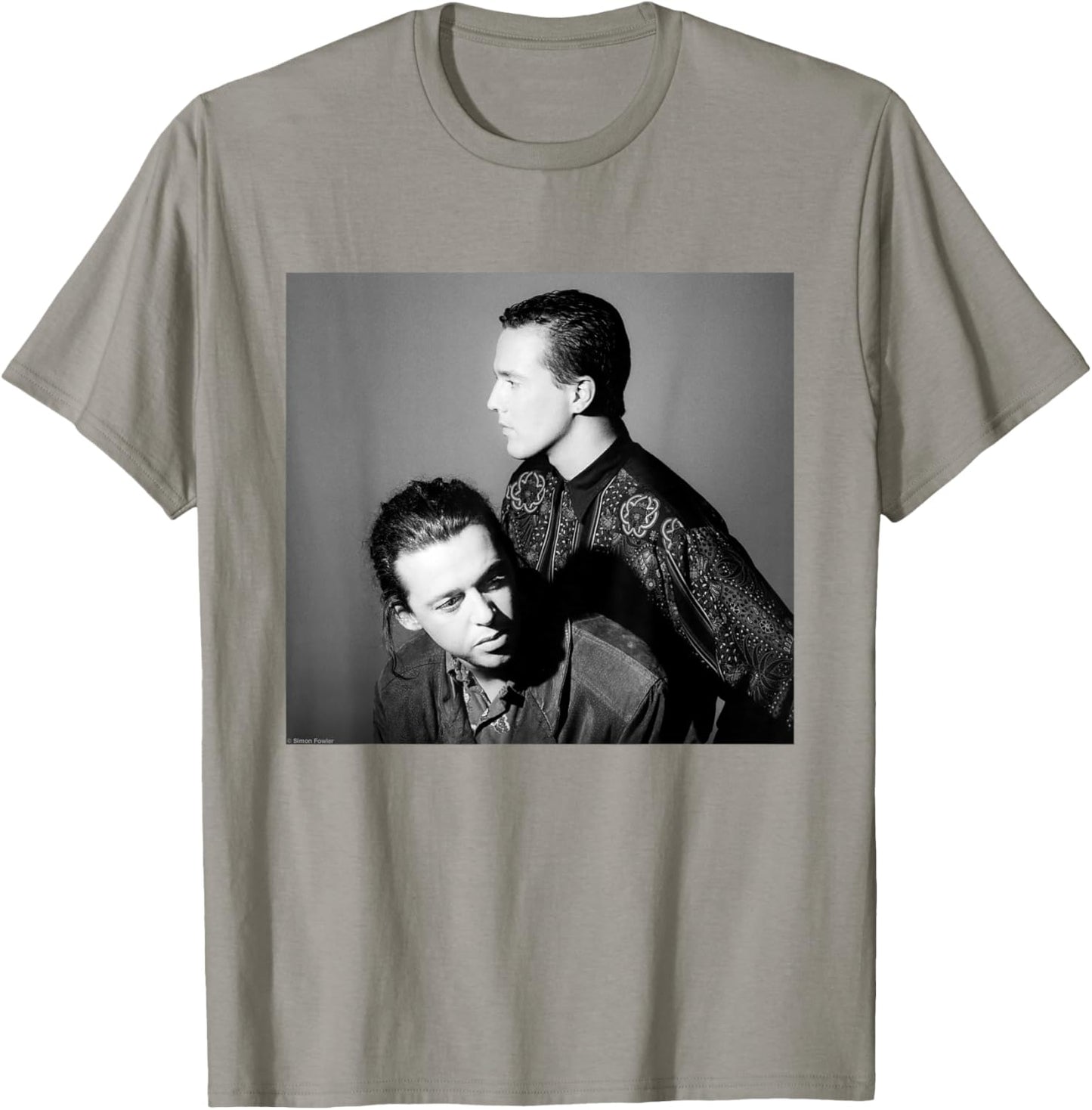 Tears for Fears Shout Pop Duo Portrait by Simon Fowler T-Shirt - T-Shirt | Sand
