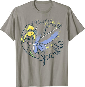 Disney Peter Pan Tinkerbell Sweat Sparkle Graphic T-Shirt - T-Shirt | Sand