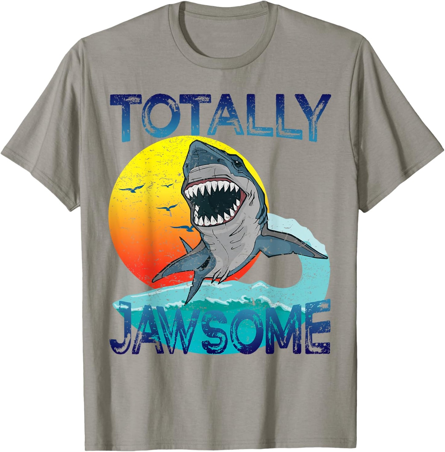 Shark Shirt ,Totally Jawsome Shark Gift Boys Men T-Shirt - T-Shirt | Sand