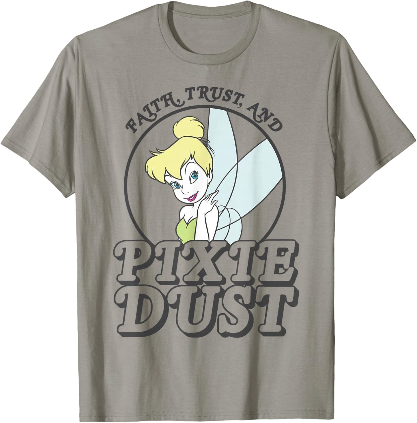 Disney Peter Pan Tinker Bell Faith Trust Pixie Dust T-Shirt - T-Shirt | Sand