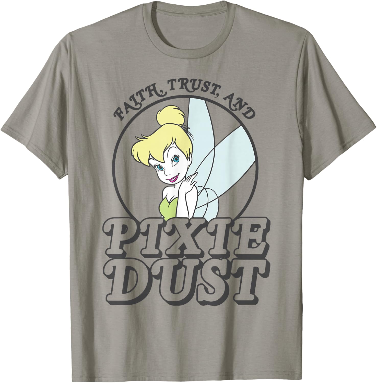 Disney Peter Pan Tinker Bell Faith Trust Pixie Dust T-Shirt - T-Shirt | Sand