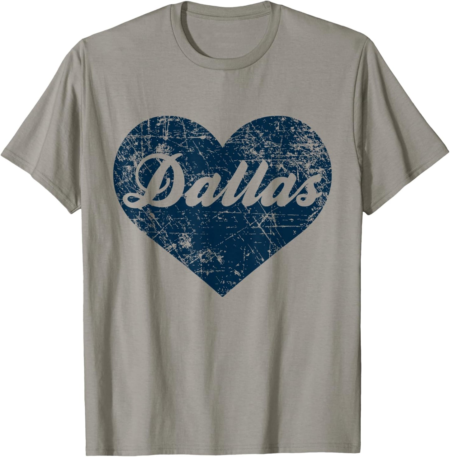Dallas Heart Texas Gift T-Shirt - T-Shirt | Sand