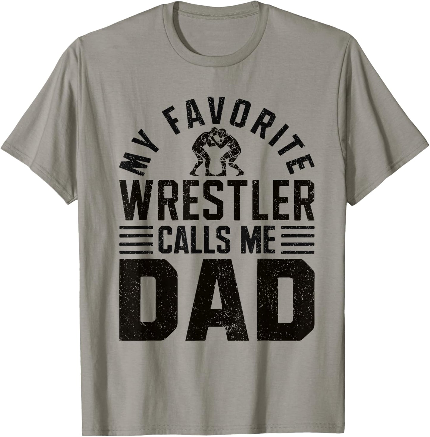 Wrestler Daddy Funny Wrestling Dad T-Shirt - T-Shirt | Sand