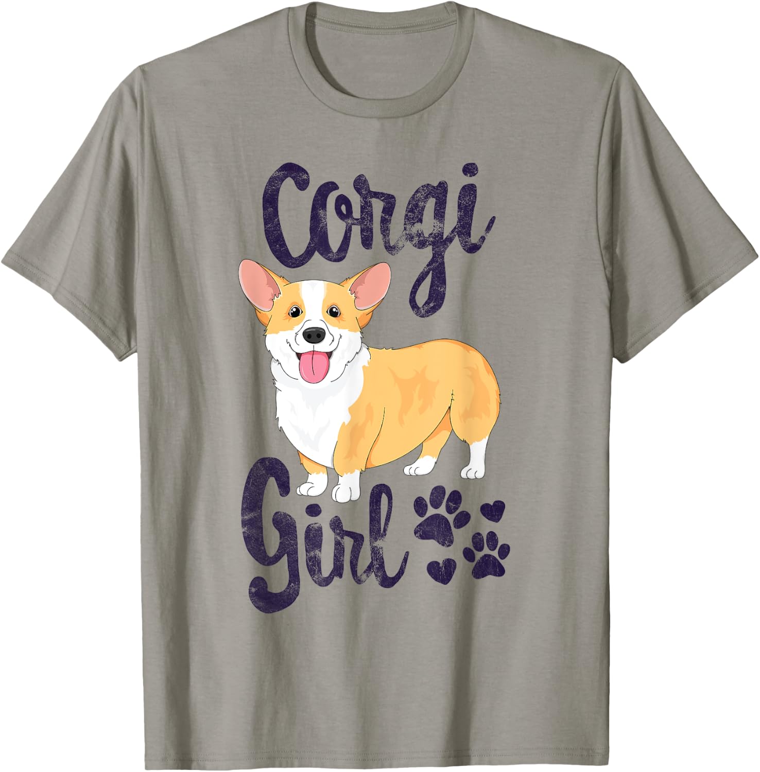 Corgi Girl Women Puppy Mom Dog Mama Lover Gift T-Shirt - T-Shirt | Sand