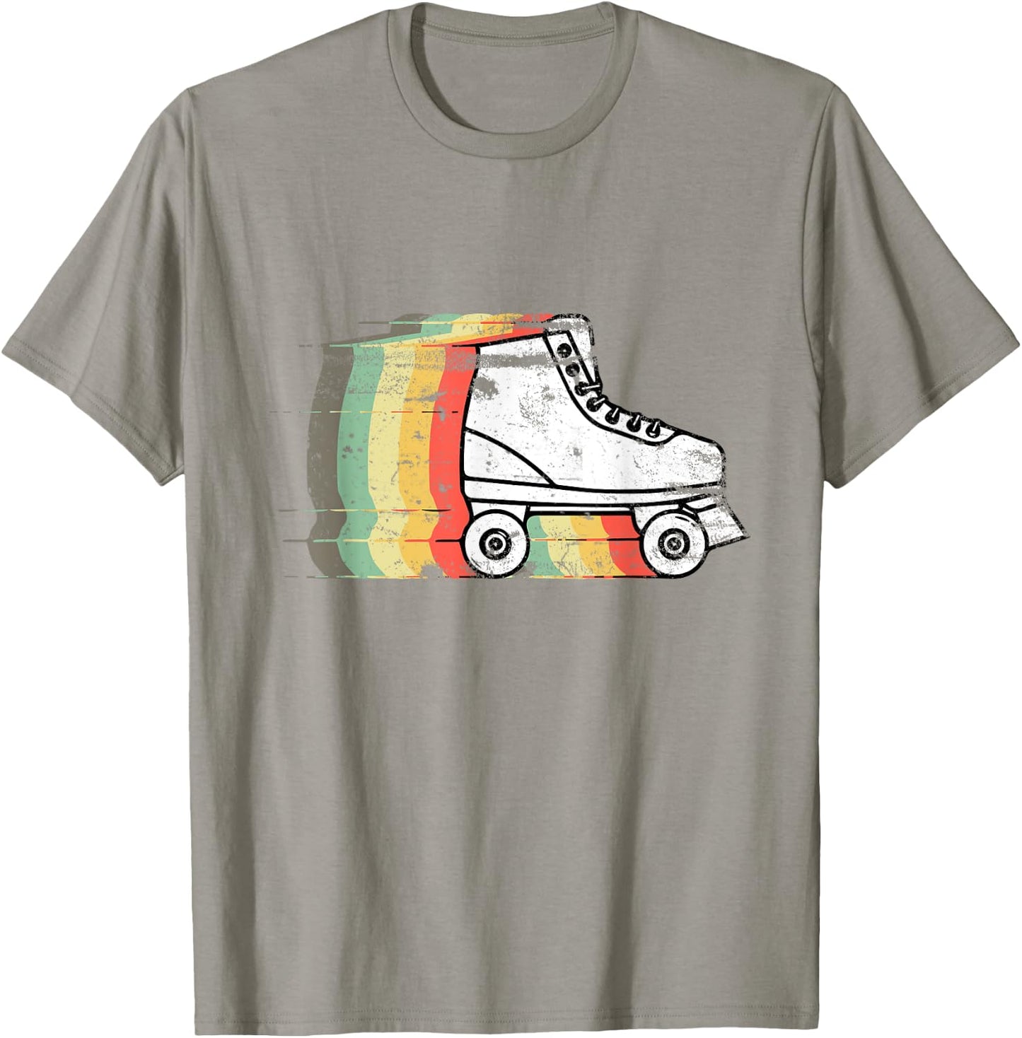 Roller Skate Skating 70s Retro Gift T-Shirt - T-Shirt | Sand