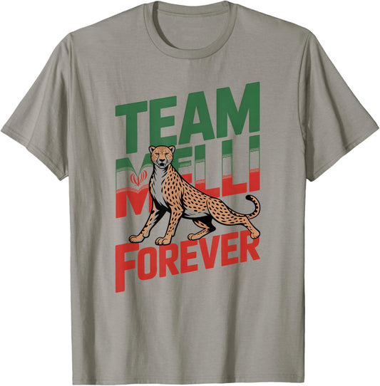 Proud Cheer Iran Team Melli Forever Favorite Country Flag T-Shirt - T-Shirt | Sand