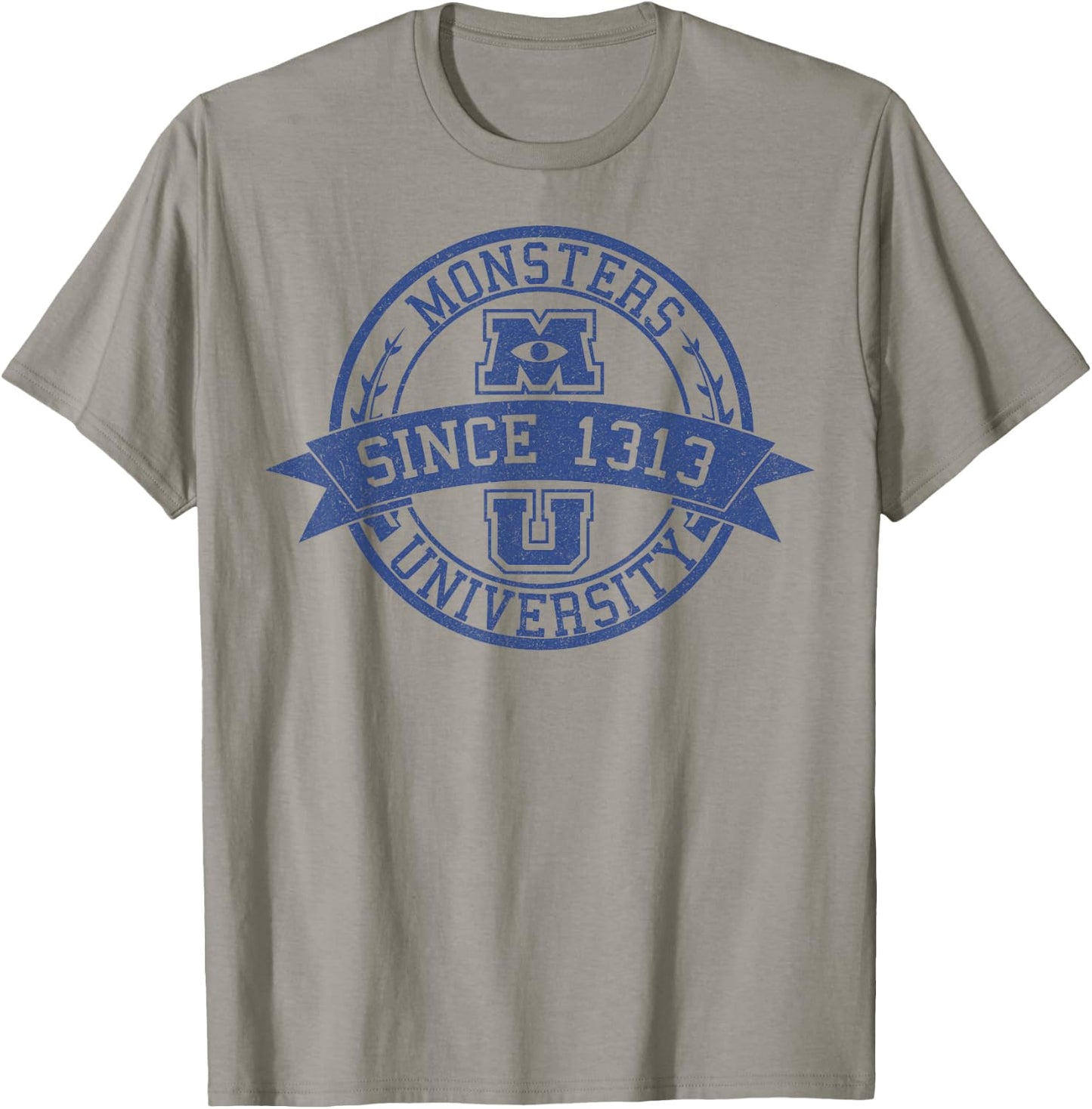 Disney Monsters University Since 1313 Collegiate Badge T-Shirt - T-Shirt | Sand