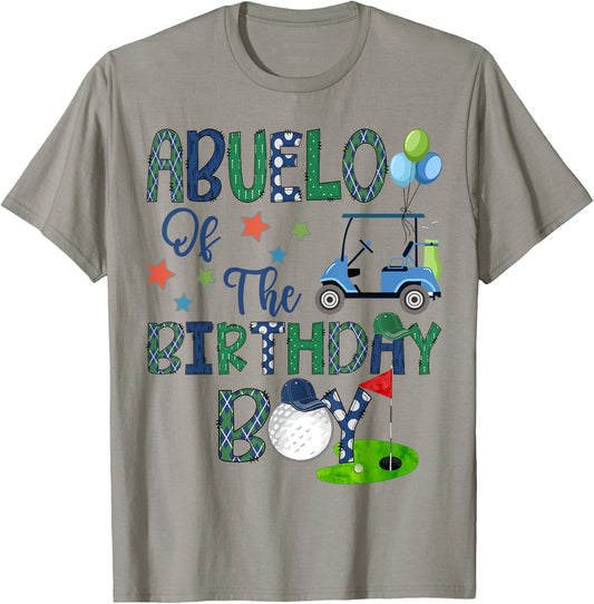 Abuelo Of The Birthday Boy Hole In One Golf Lover T-Shirt - T-Shirt | Sand