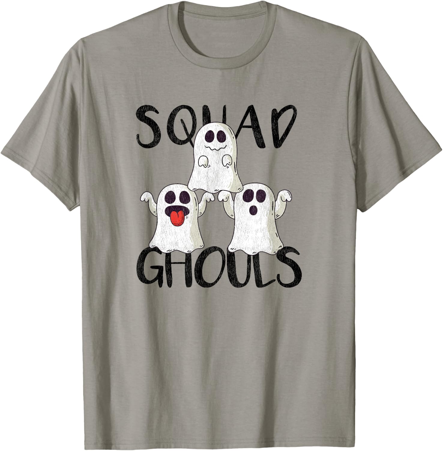 Squad Ghouls Cheerleading Halloween T-Shirt - T-Shirt | Sand