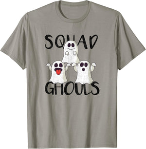 Squad Ghouls Cheerleading Halloween T-Shirt - T-Shirt | Sand