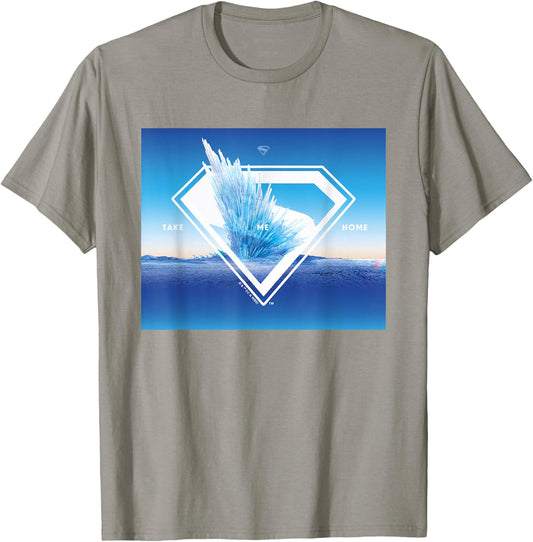 Superman (2025 Movie) Fortress of Solitude Take Me Home T-Shirt - T-Shirt | Sand