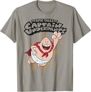 Captain Underpants The First Epic Movie Burst T-Shirt - T-Shirt | Sand