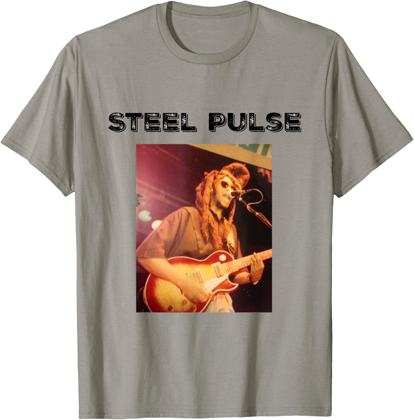 STEEL PULSE REGGAE CONCERT SHIRT David Hinds Guitar T-Shirt - T-Shirt | Sand
