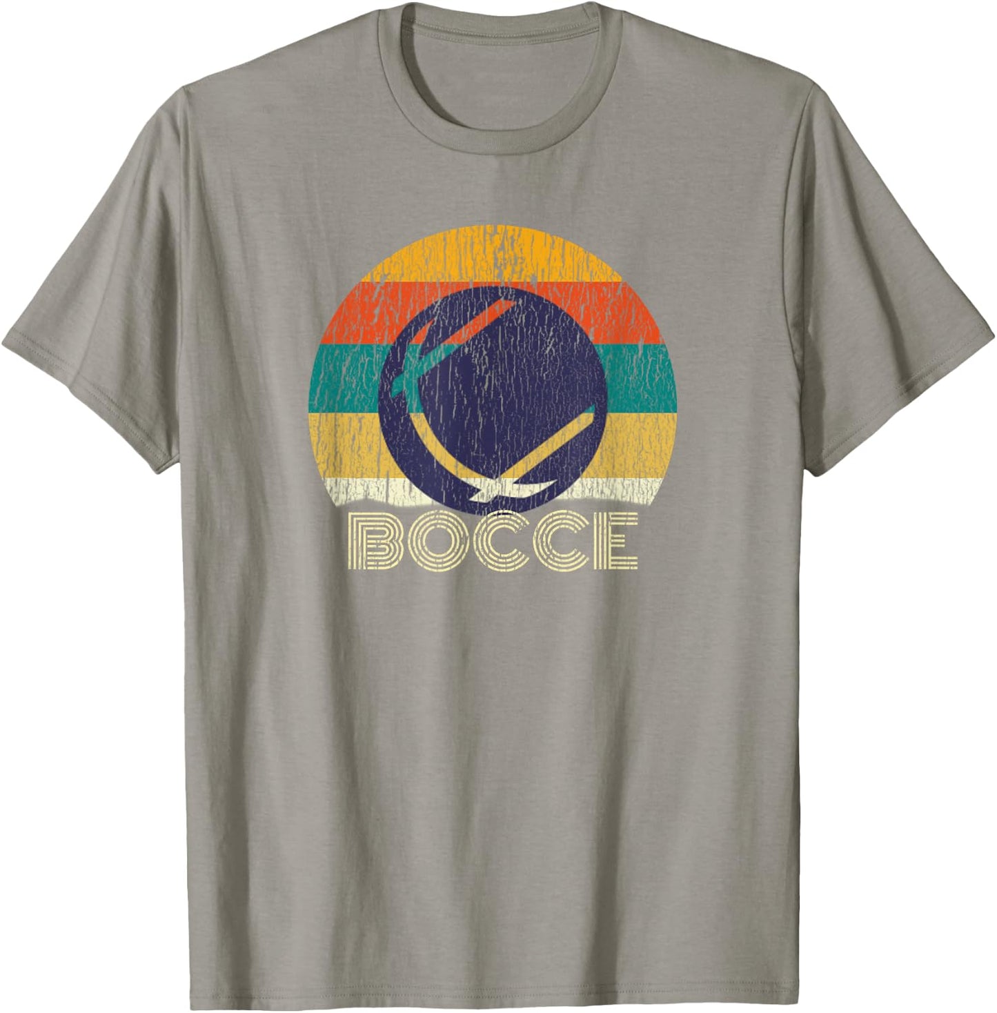 Vintage Bocce Shirt Retro 70's Men Women Gift Bocce Ball T-Shirt - T-Shirt | Sand