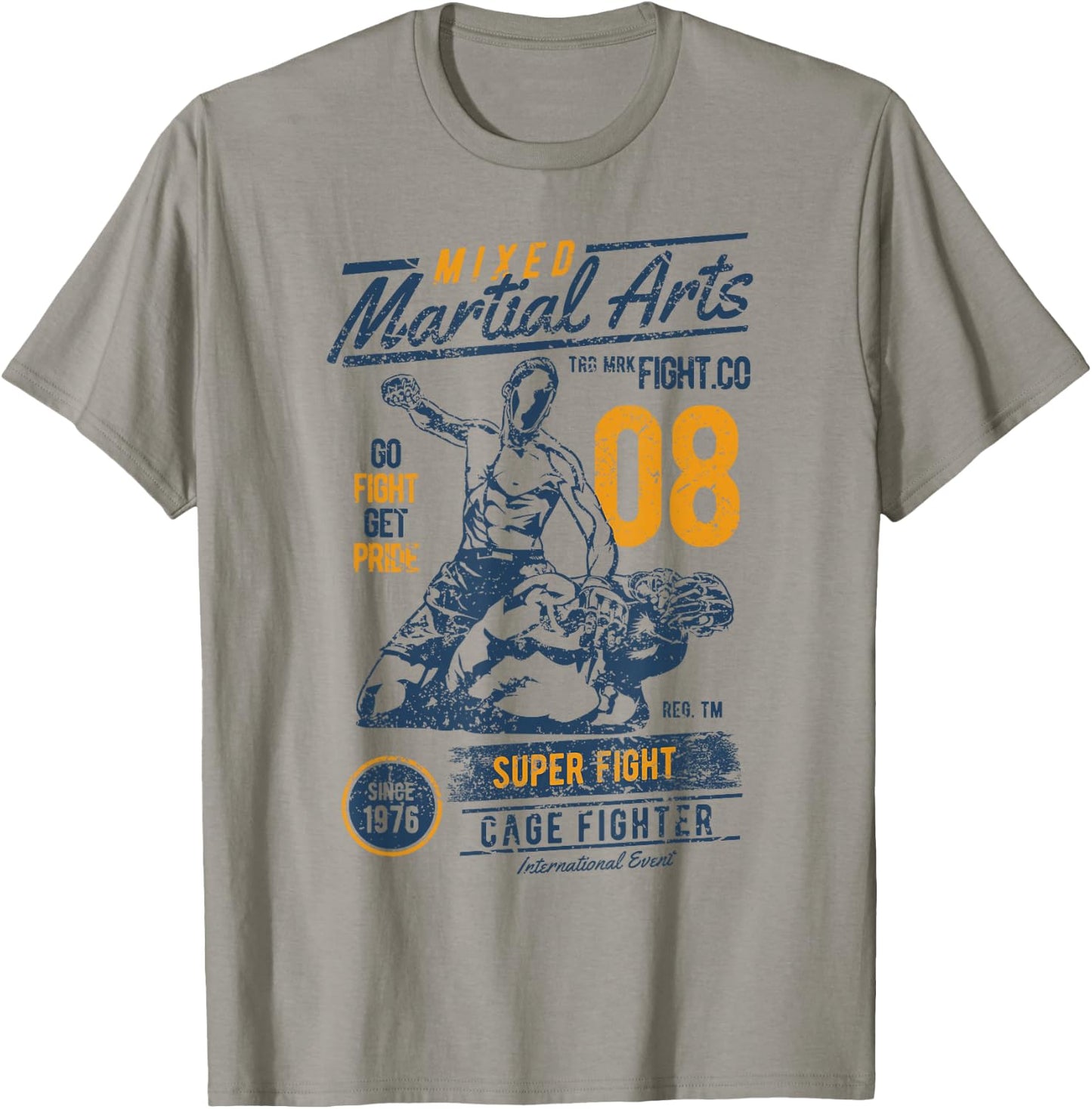 Vintage Retro MMA Outfit Men Mixed Martial Arts T-Shirt - T-Shirt | Sand