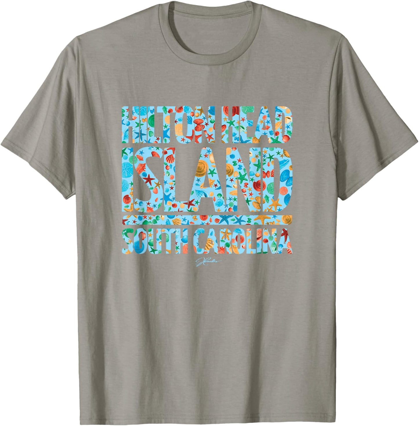 JCombs: Hilton Head Island, SC, Seashell Medley T-Shirt - T-Shirt | Sand
