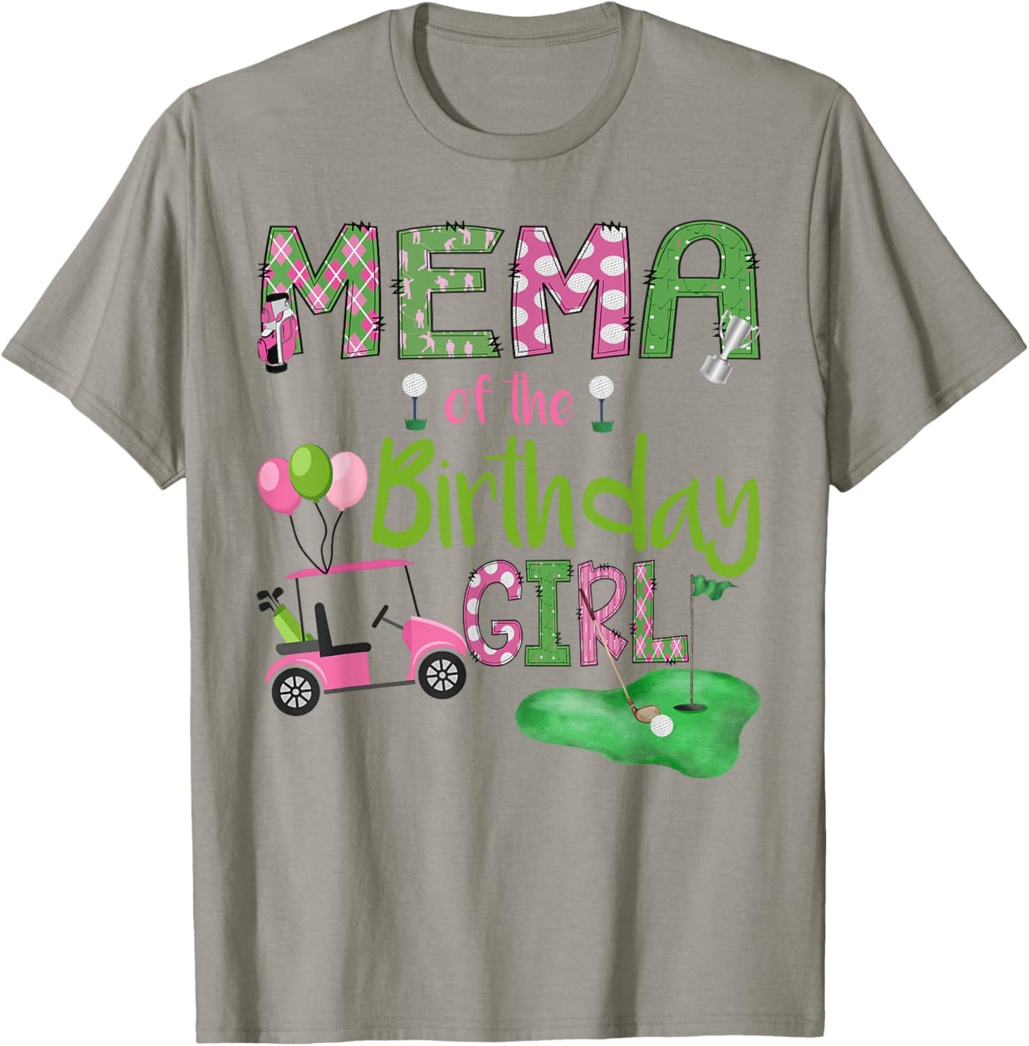 Mema of The Birthday Girl Hole in One Golf Lover T-Shirt - T-Shirt | Sand