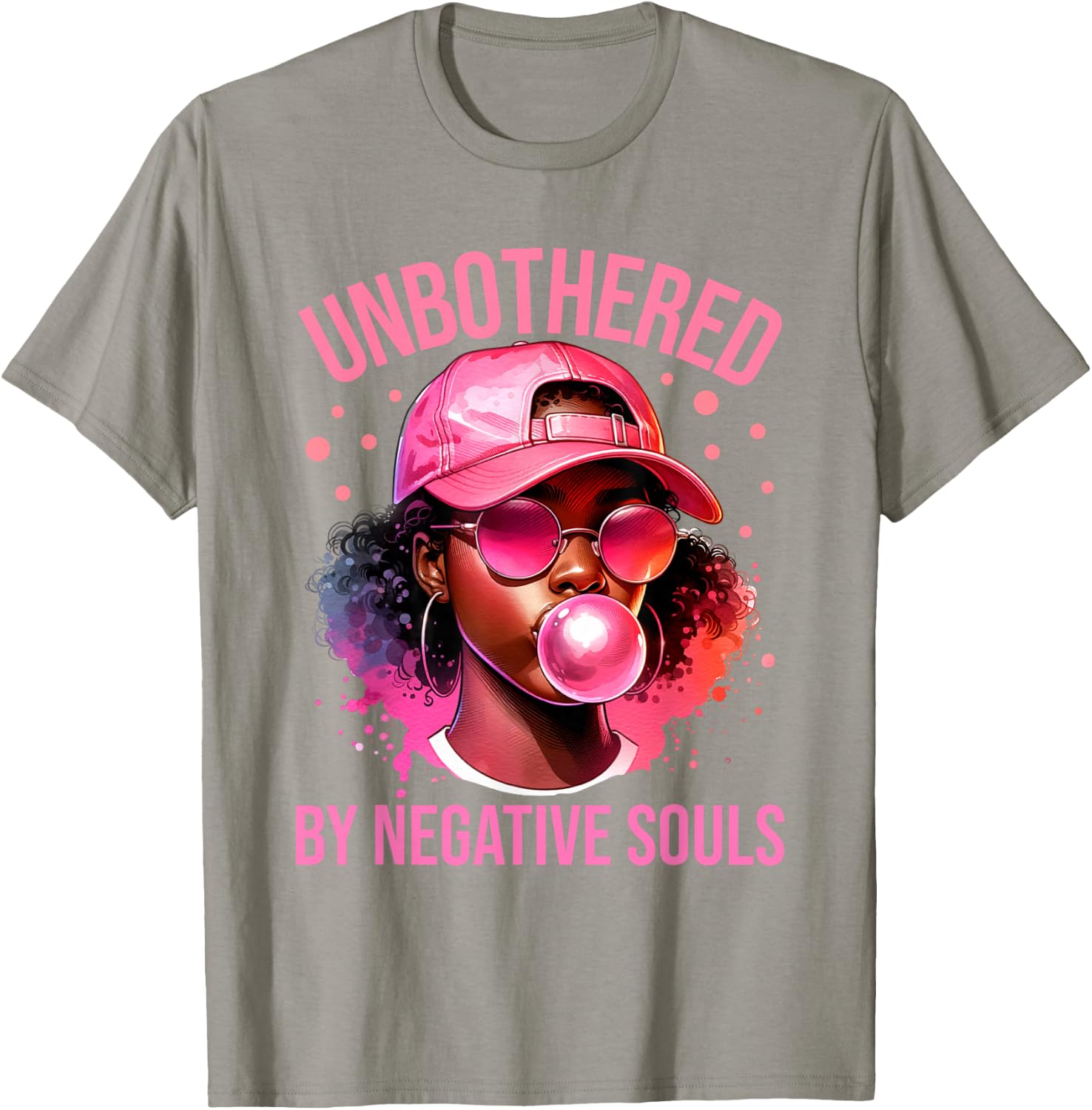 Unbothered Women Black Pride African American Girls Melanin T-Shirt - T-Shirt | Sand