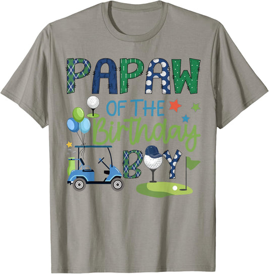 Papaw Of The Birthday Boy Hole in One Golf Sport T-Shirt - T-Shirt | Sand