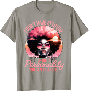 Afro Women Black Pride African American Girl Women Melanin T-Shirt - T-Shirt | Sand