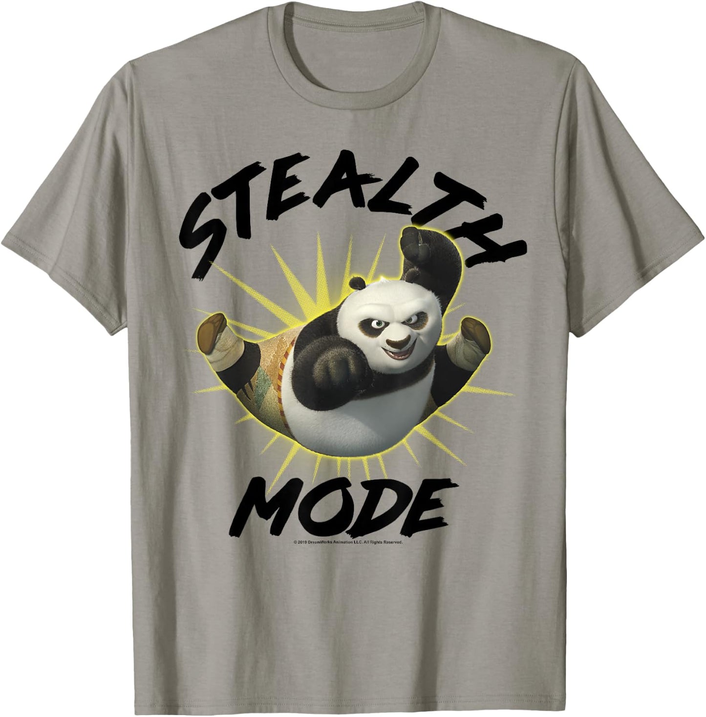 Kung Fu Panda Stealth Mode Po Portrait T-Shirt - T-Shirt | Sand