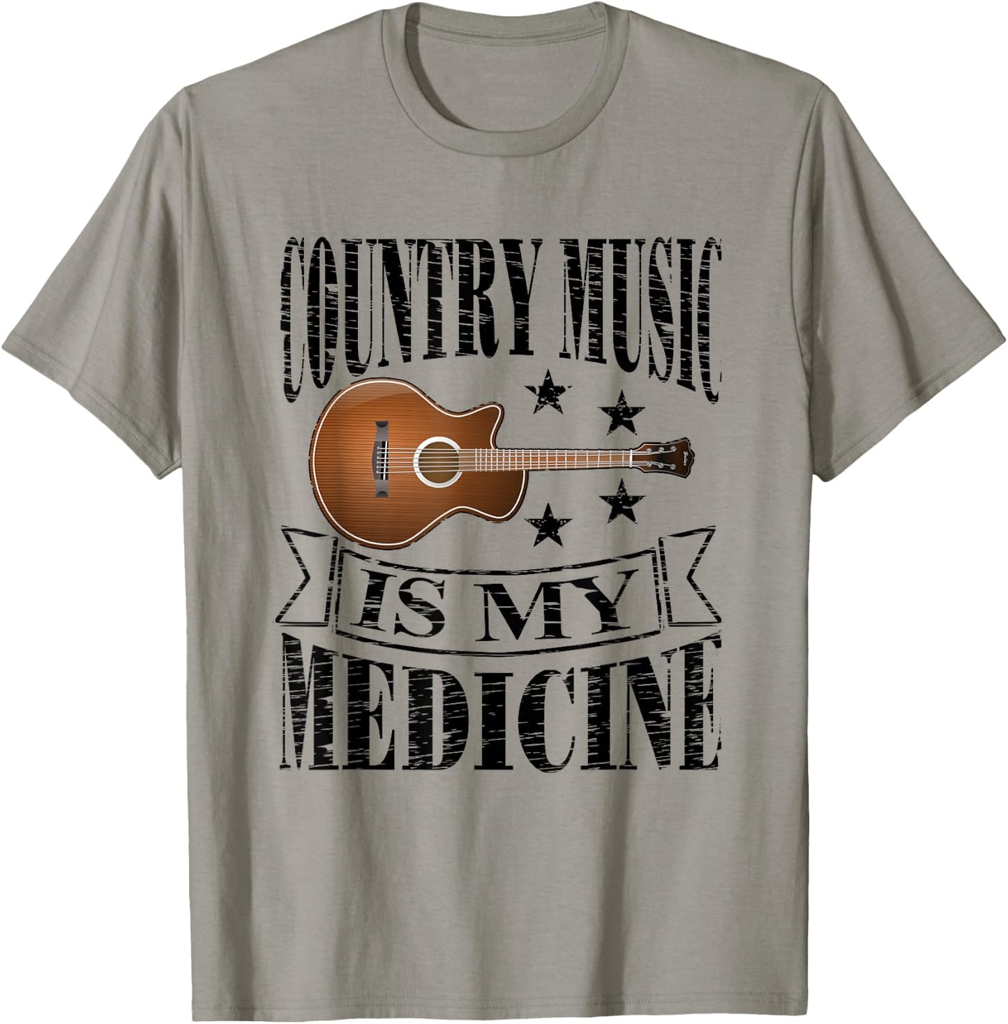 Country Music Is My Medicine T Shirt Gifts T-Shirt - T-Shirt | Sand