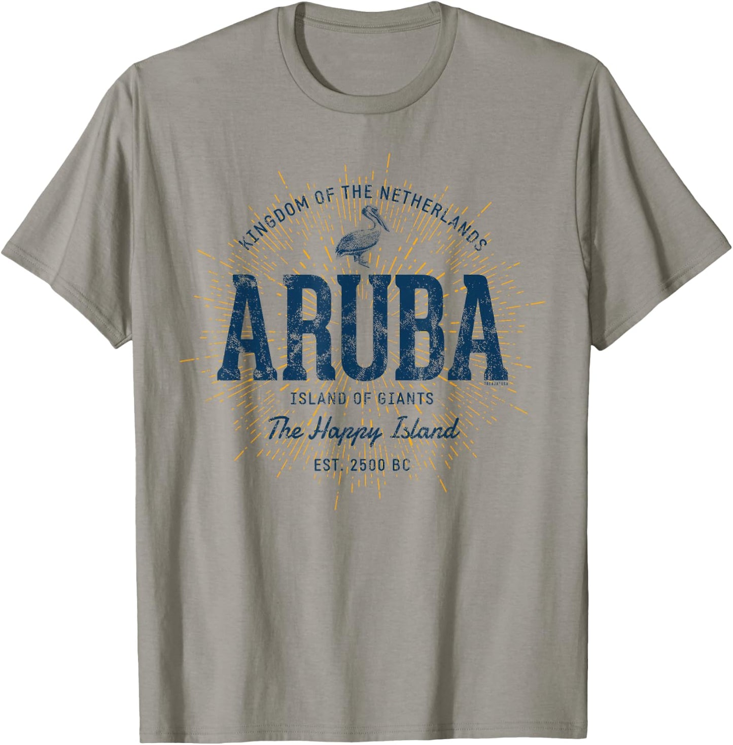 Vintage Aruba Retro T-Shirt - T-Shirt | Sand