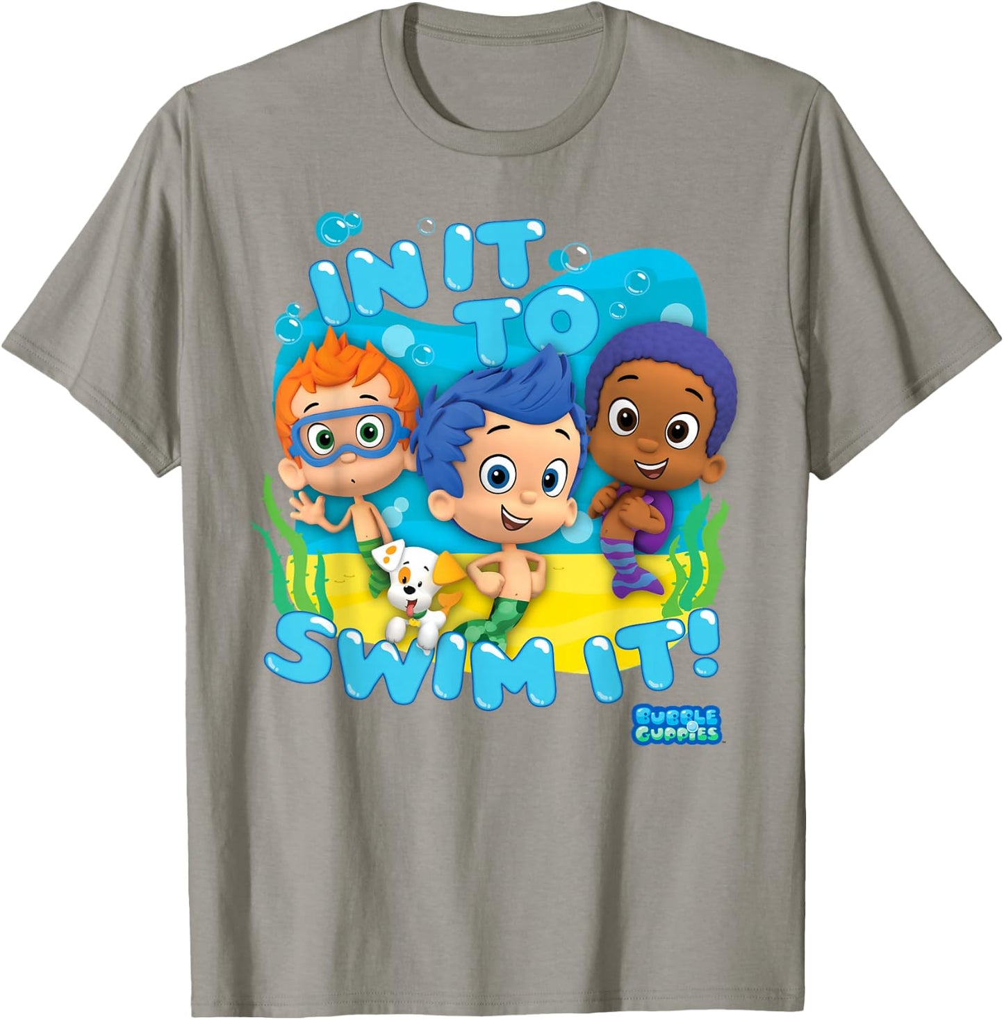 Bubble Guppies in It to Swim It Graphic T-Shirt - T-Shirt | Sand