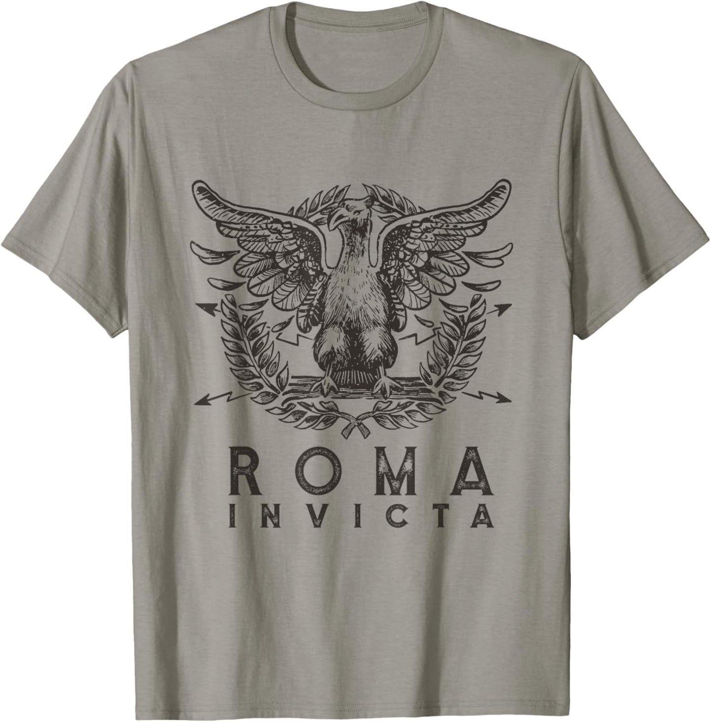 History Of Ancient Rome SPQR Roman Eagle Roma Invicta T-Shirt - T-Shirt | Sand
