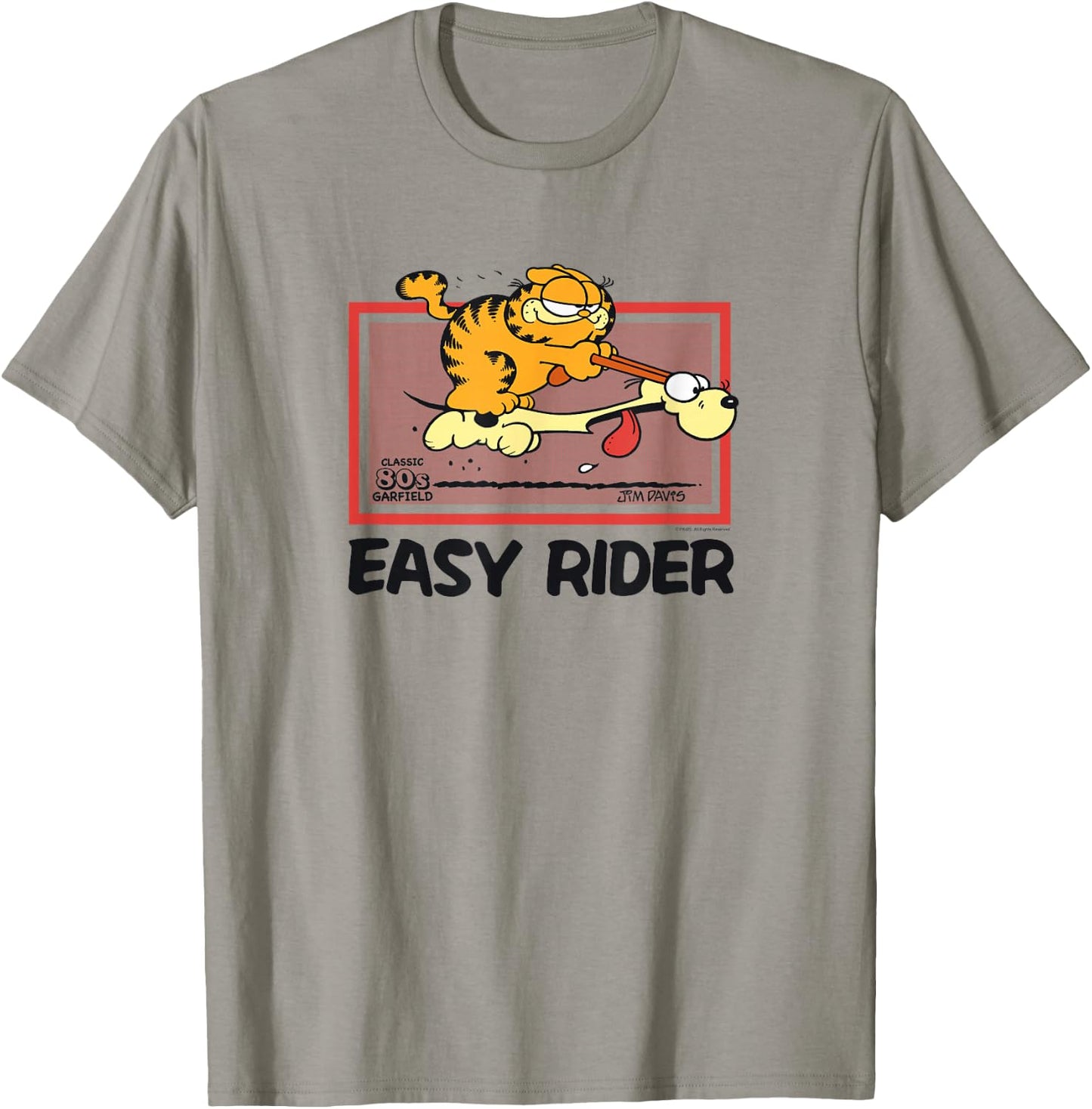 Garfield Vintage Easy Rider T-Shirt - T-Shirt | Sand