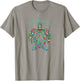 St Barts Tribal Turtle Gift T-Shirt - T-Shirt | Sand