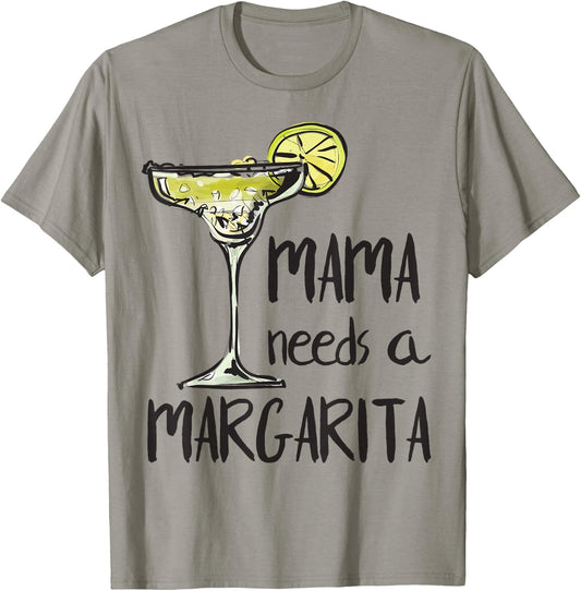 Mama Needs a Margarita Shirt Mamacita Drinking Mothers Day T-Shirt - T-Shirt | Sand