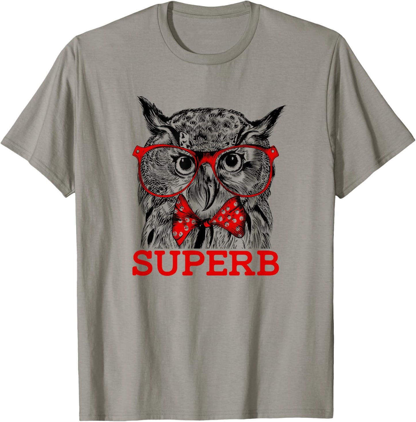 The Hipster Superb Owl Shirt - Owl Bird Shirt T-Shirt - T-Shirt | Sand