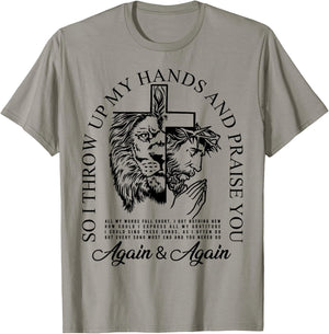 Brandon So I Throw Up My Hands Lake And Praise You T-Shirt - T-Shirt | Sand