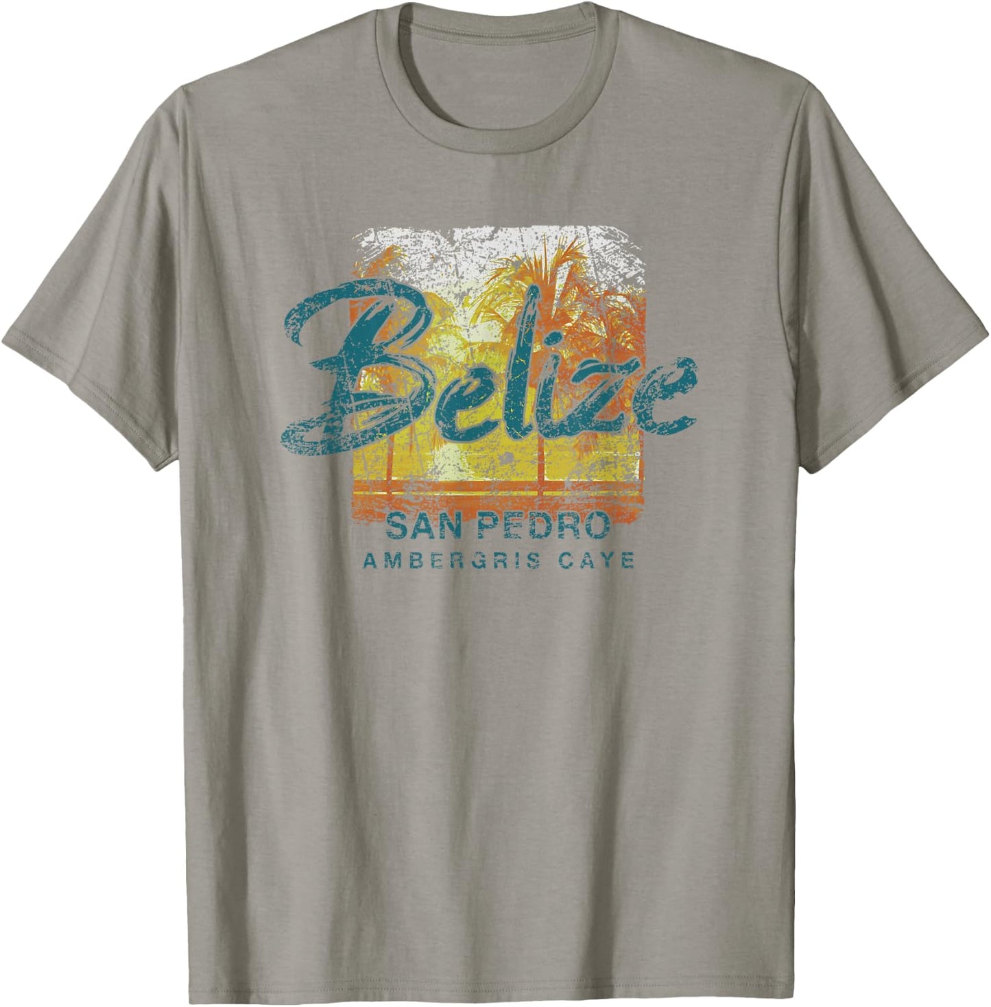 Belize Ambergris Caye San Pedro Vintage T-Shirt - T-Shirt | Sand