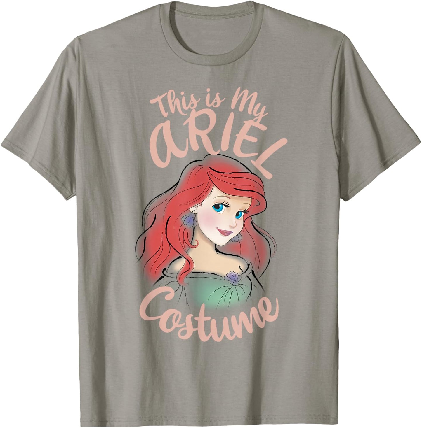 Disney The Little Mermaid Ariel This is My Costume Halloween T-Shirt - T-Shirt | Sand