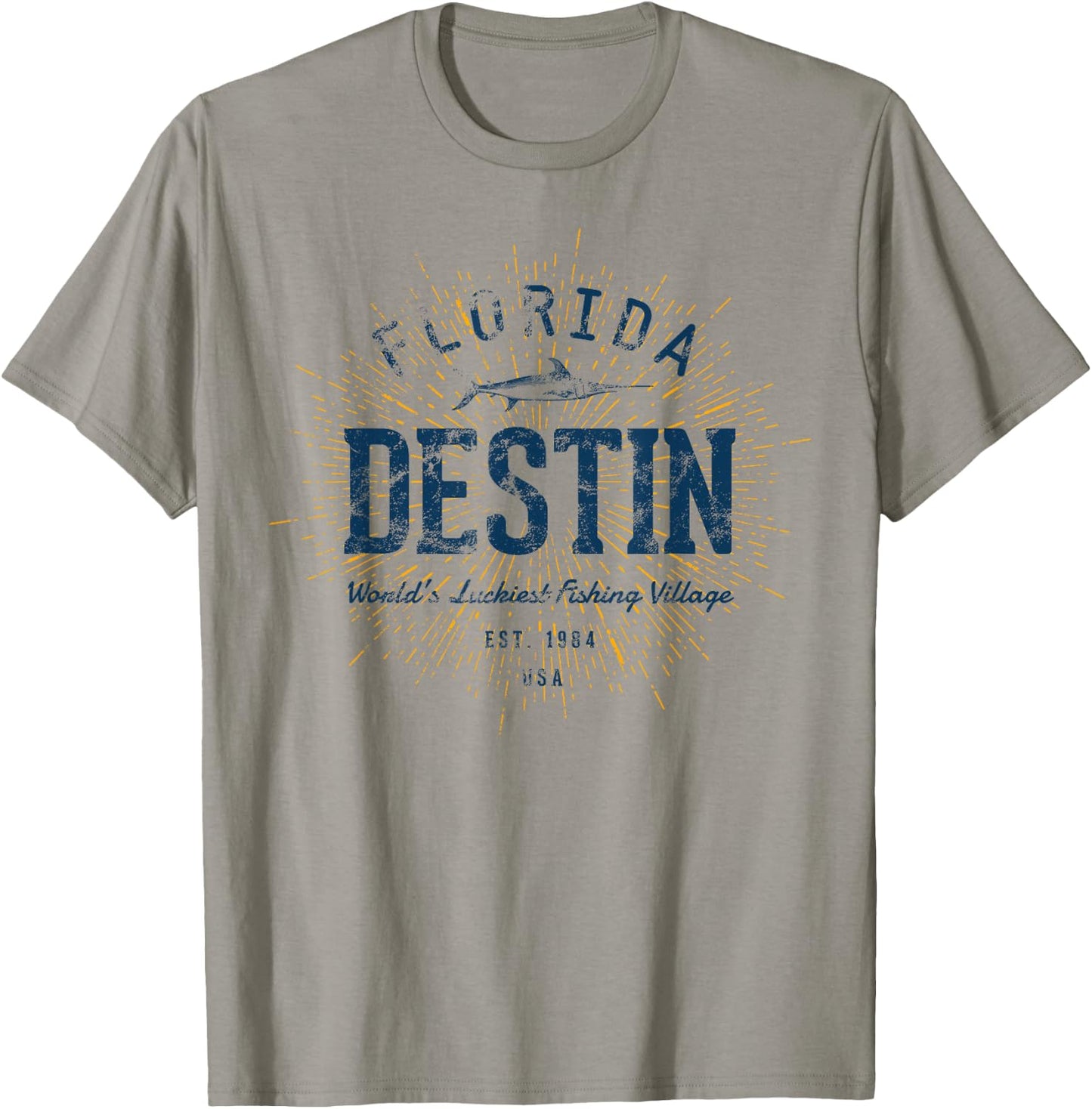 Vintage Destin Retro T-Shirt - T-Shirt | Sand