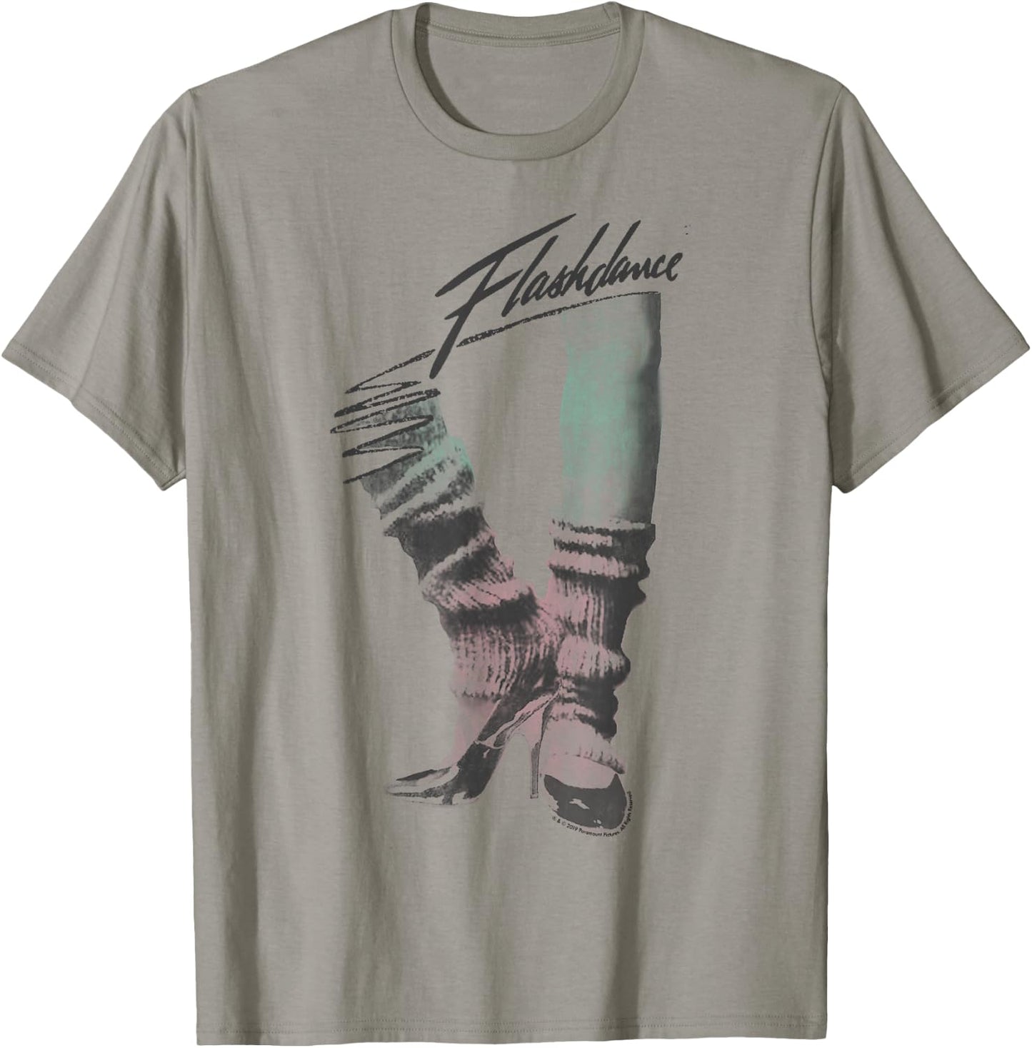 Flashdance Dancing Shoes Title Logo T-Shirt - T-Shirt | Sand