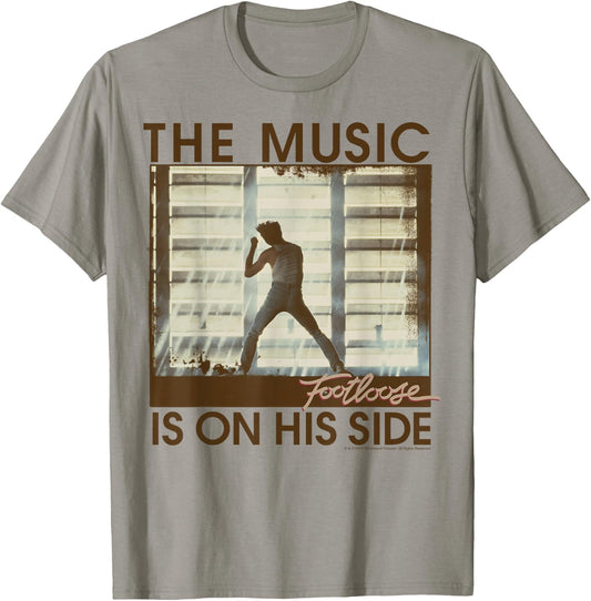 Footloose The Music Is On His Side Poster T-Shirt - T-Shirt | Sand