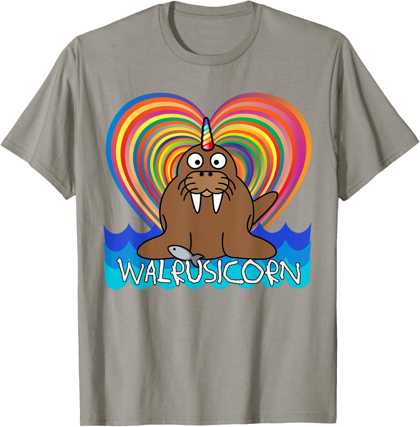 WALRUSICORN T Shirt Walrus Unicorn T-Shirt - T-Shirt | Sand