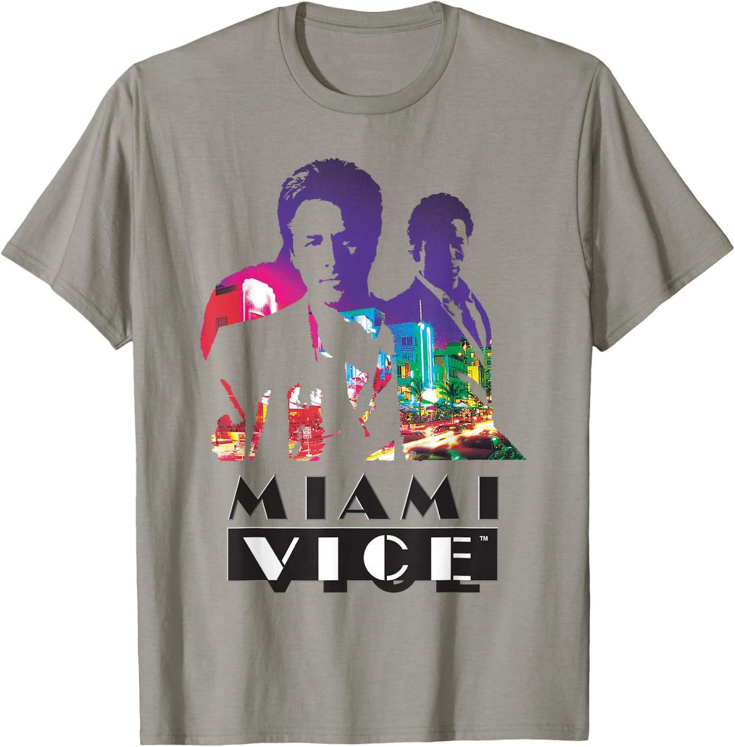 Miami Vice Classic Colorful T-Shirt - T-Shirt | Sand