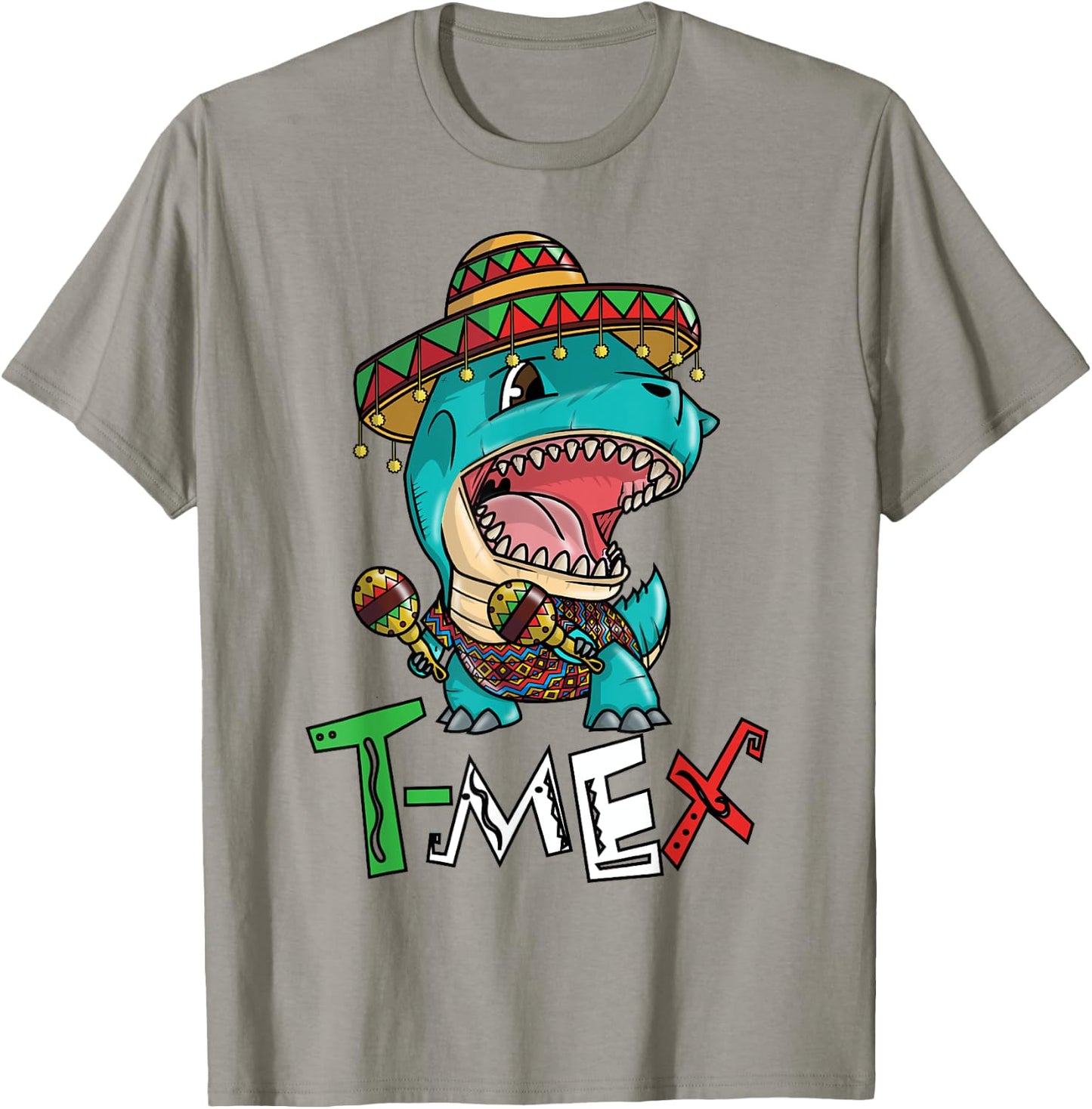 Cinco De Mayo Dinosaur Shirt Mexican Shirts for Boys Funny T-Shirt - T-Shirt | Sand