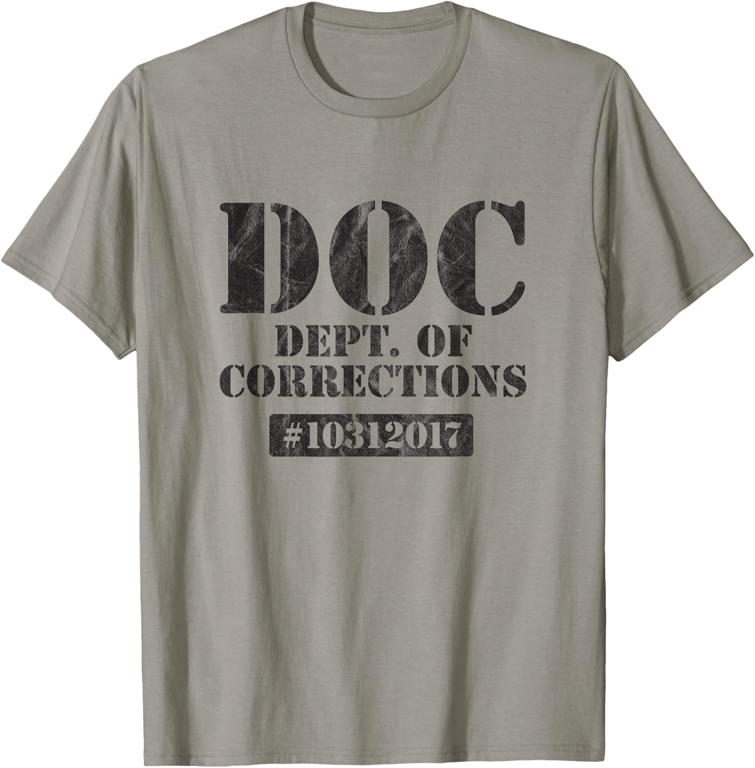 Dept of Corrections Halloween Inmate Costume Party Funny T-Shirt - T-Shirt | Sand