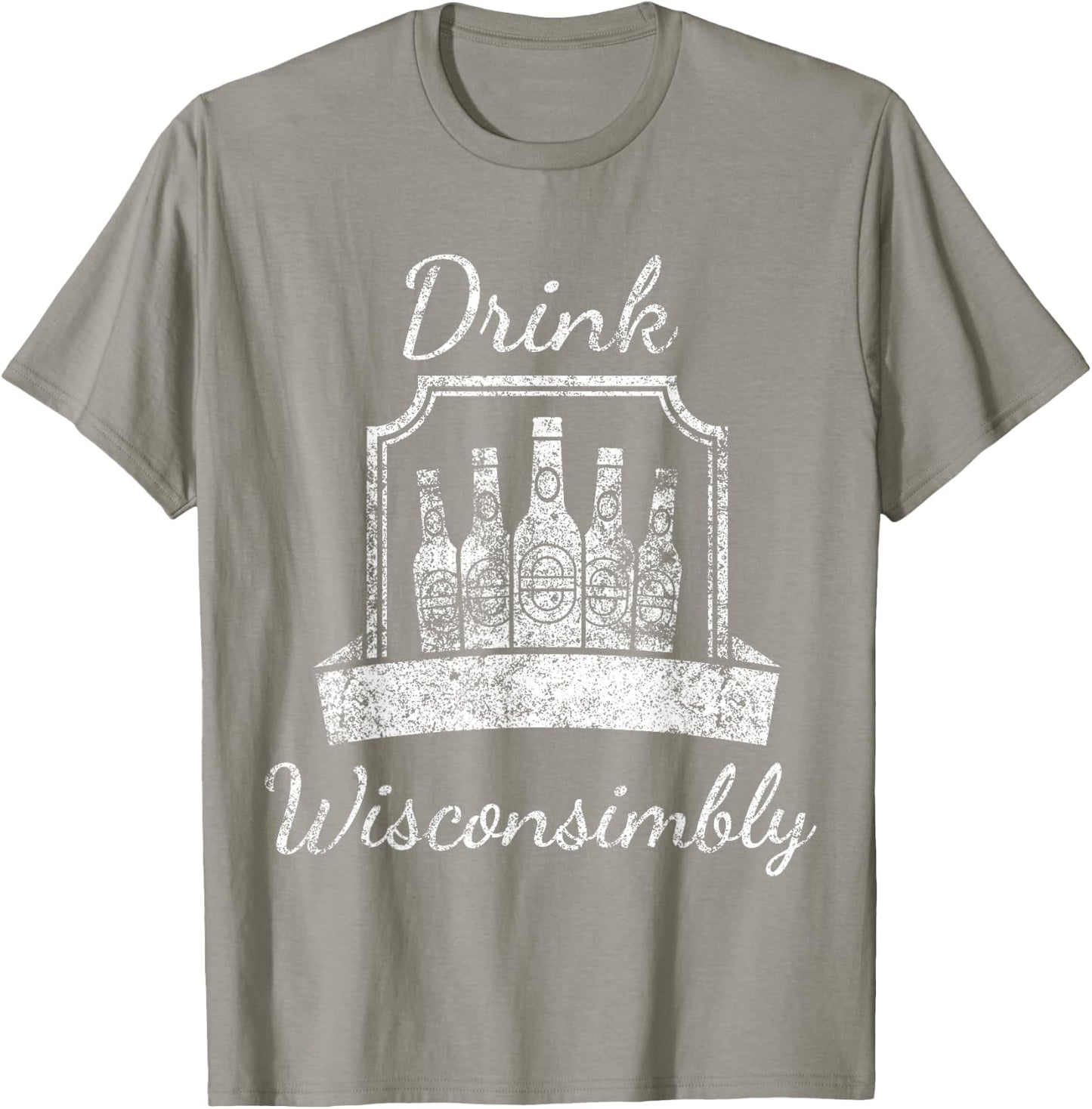 Vintage - Drink Wisconsimbly - St. Patrick's T-Shirt - T-Shirt | Sand